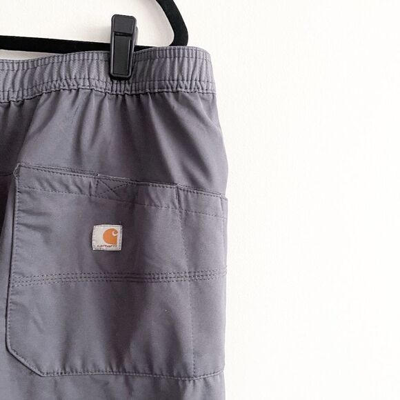 Carhartt Mens Cargo Pants Stretch Full Length Lightweight Gray 2XL - Picture 4 of 10